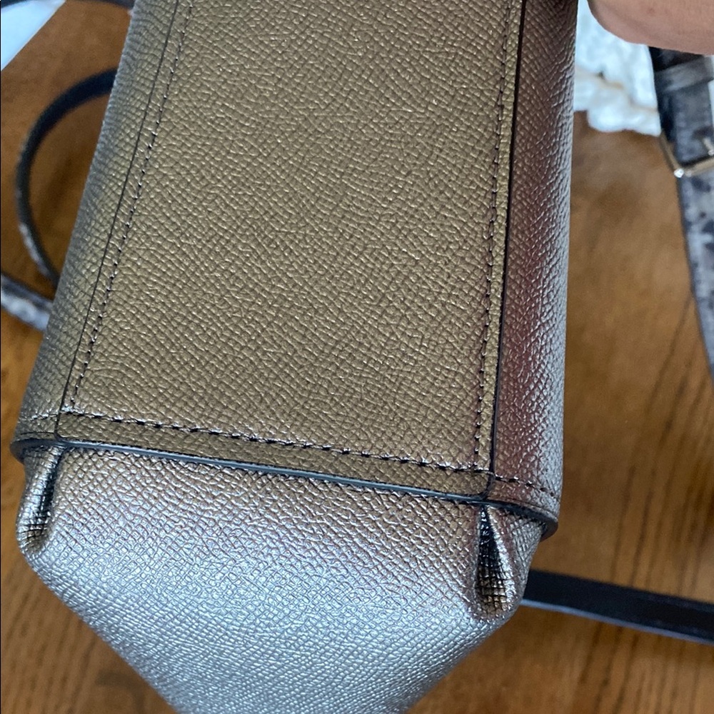 COACH Brooke Silver Snake Print Leather Handbag / Crossbody - Picture 9 of 15